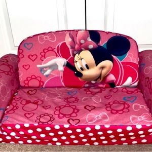 Two perfect conditioned, soft plush Minnie Mouse couches.